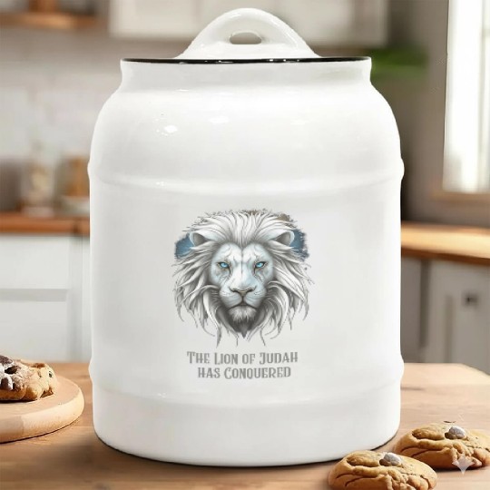 The Lion of Judah has conquered Ceramic Cookie Jars