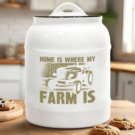 Farming Farmer Vintage American Ceramic Cookie Jars