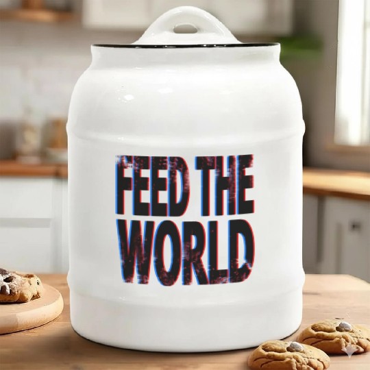 quot Feed The World quot Essential Ceramic Cookie Jars