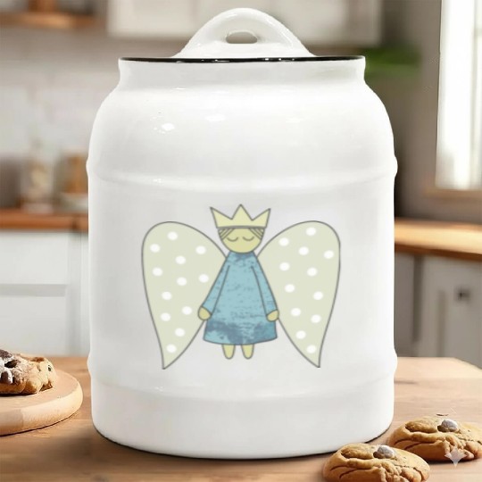 The Flight of the Christmas Angel Ceramic Cookie Jars