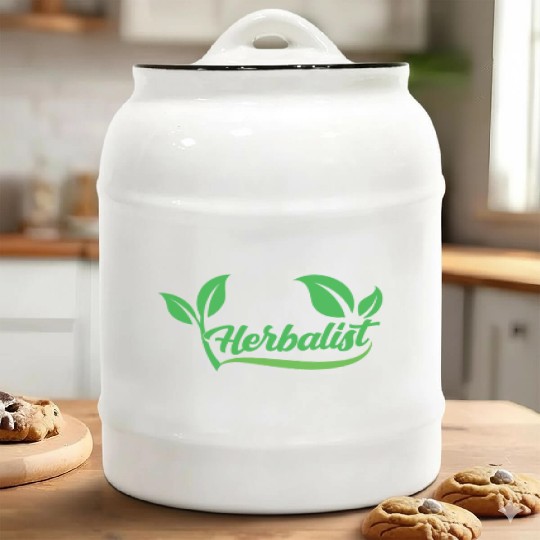 Herbalist Herb Herbalism Herbs Gardening Ceramic Cookie Jars