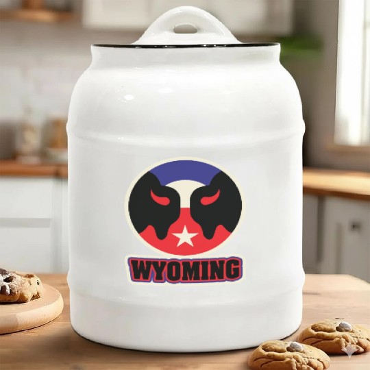 US States WYOMING Ceramic Cookie Jars