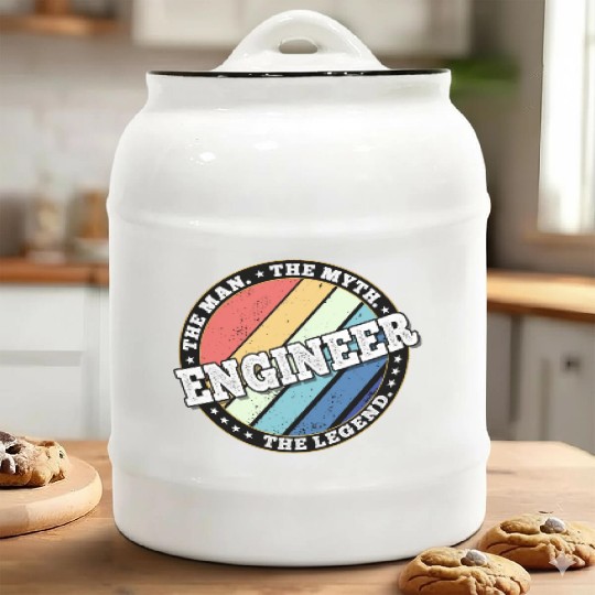 Engineer. The man. The myth. The legend. Ceramic Cookie Jars
