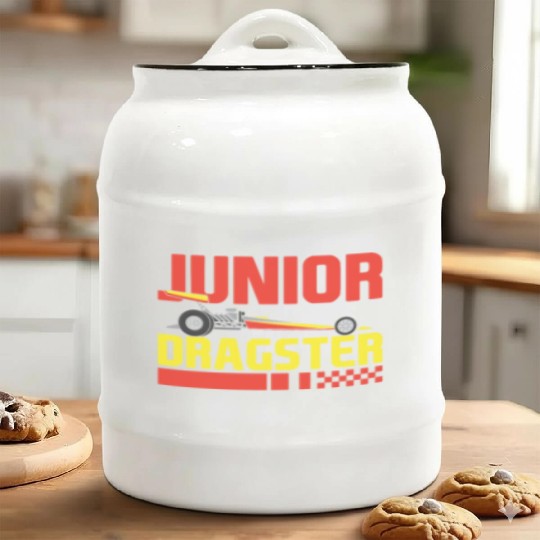 Junior Dragster Drag Racing Future Drag Racer Kids Ceramic Cookie Jars