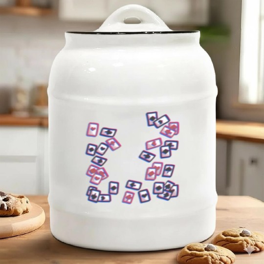 Playing card card game board game Ceramic Cookie Jars