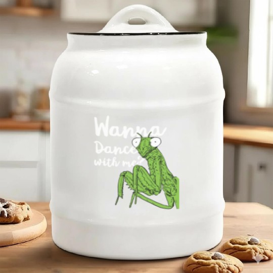 Insect Enthusiast Praying Mantis Lover Ceramic Cookie Jars
