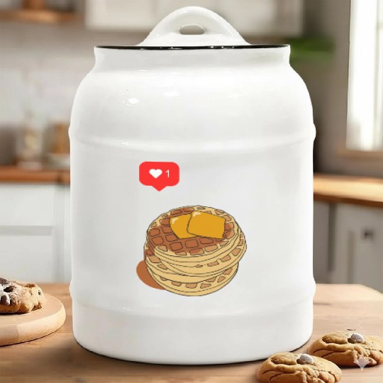 Waffle lover Ceramic Cookie Jars