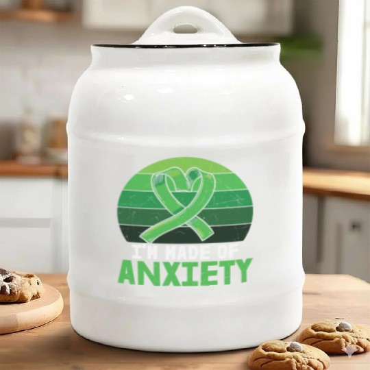 I'm Made Of Anxiety Mental Health Ceramic Cookie Jars