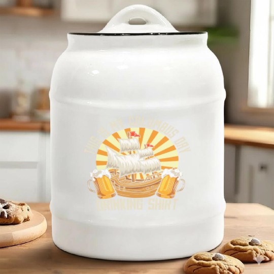 Columbus Day 1492 Ceramic Cookie Jars