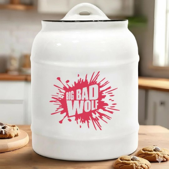 big bad wolf quote Ceramic Cookie Jars