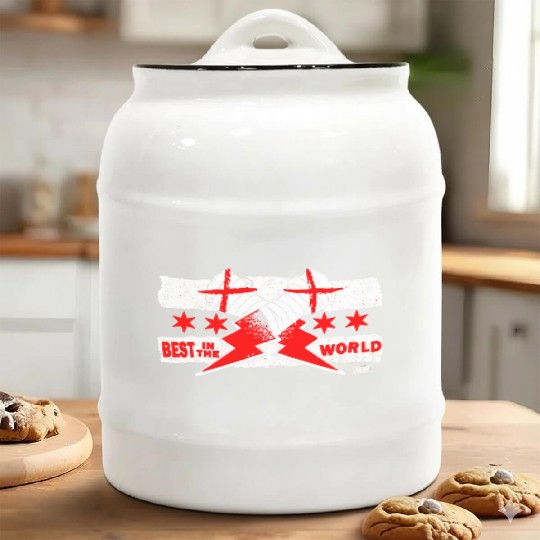 CM Puunk Best In The World Classic Ceramic Cookie Jars