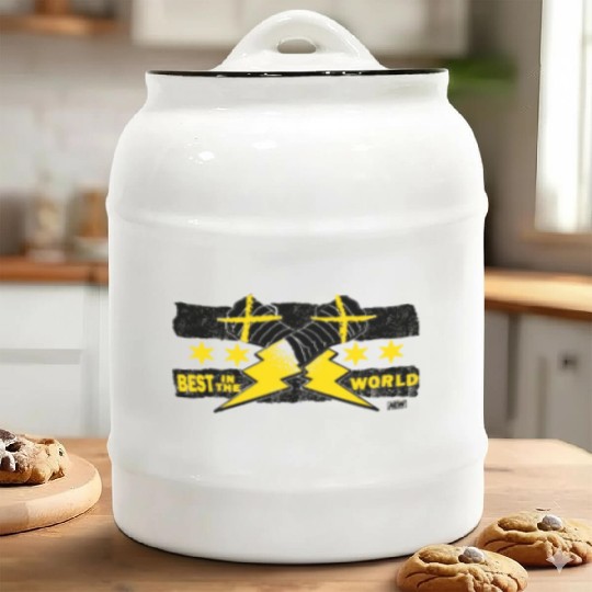 CM Puunk Best In The World Ceramic Cookie Jars