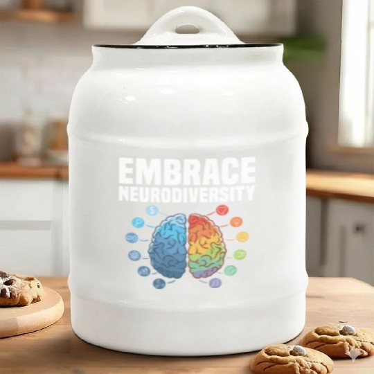Embrace Neurodiversity Ceramic Cookie Jars