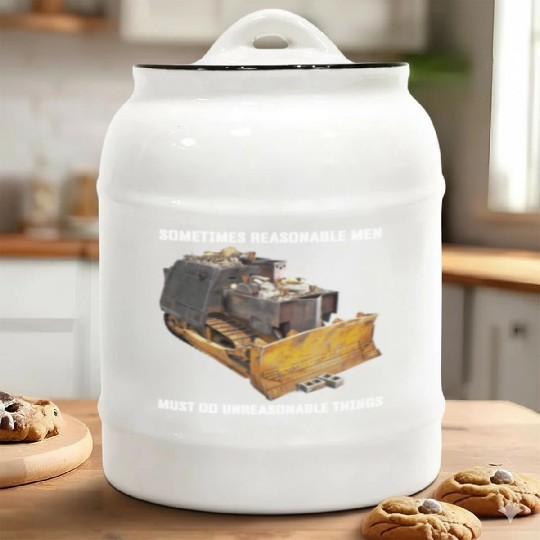 Killdozer Ceramic Cookie Jars