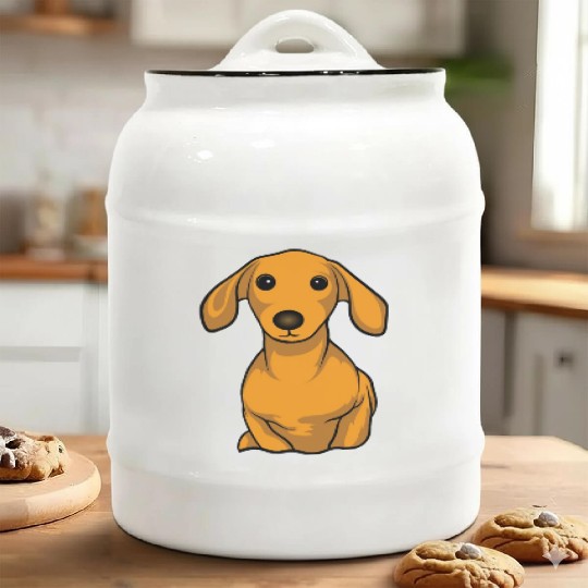 Dachshund Cute Puppy Funny Dog Pet Lover Gift Idea Ceramic Cookie Jars