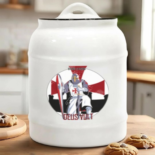 Stand strong and Deus vult Ceramic Cookie Jars