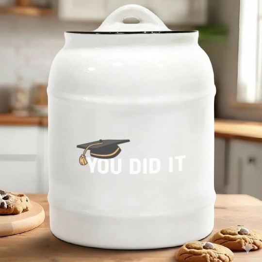 You Did It Graduated Graduation Congratulations Ceramic Cookie Jars