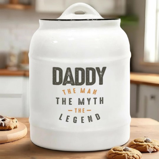 Daddy The Man The Myth The Legend Ceramic Cookie Jars