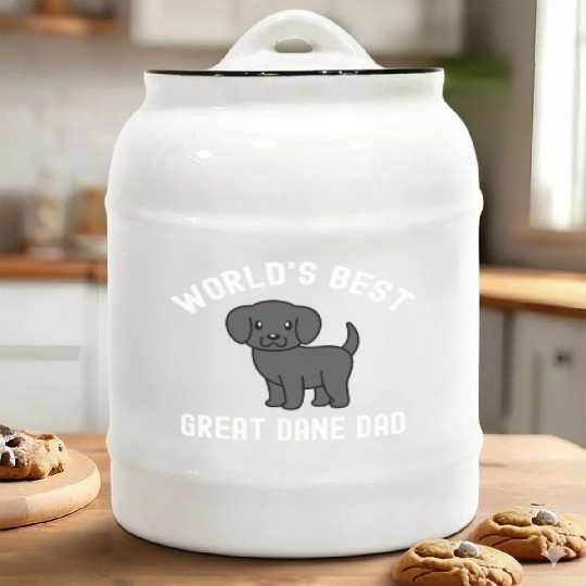 World's Best Great Dane Dad Ceramic Cookie Jars