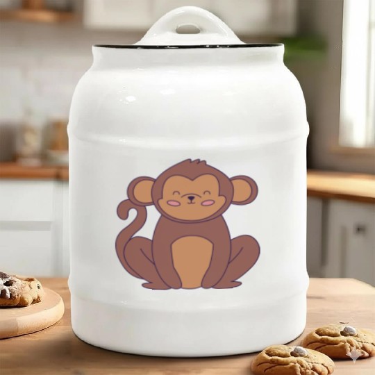 Monkey Ceramic Cookie Jars