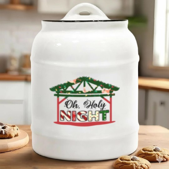 Oh Holy Night Ceramic Cookie Jars