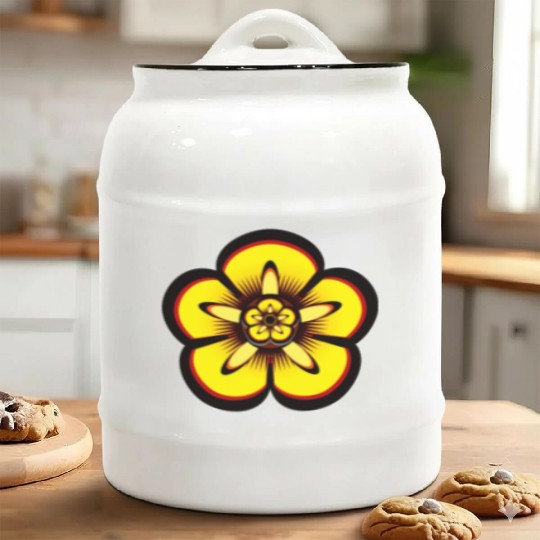 Lily Flower For family and friends Ceramic Cookie Jars