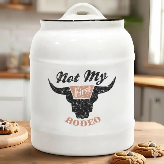 Not My First Rodeo Apparel Ceramic Cookie Jars
