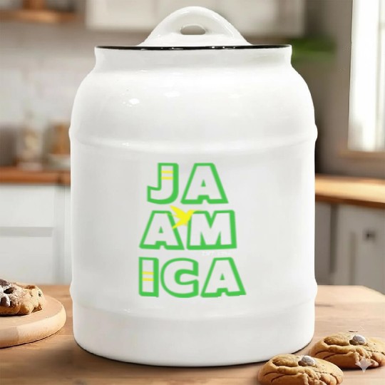 Jamaica Established 1962 Doctor Bird Unisex Ceramic Cookie Jars