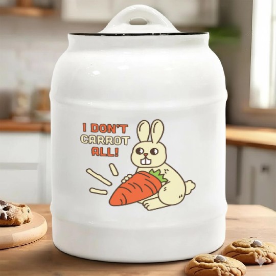 i don't carrot all Ceramic Cookie Jars