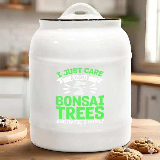 Bonsai Tree Owner Gift Bonsai Tree Gardening Ceramic Cookie Jars