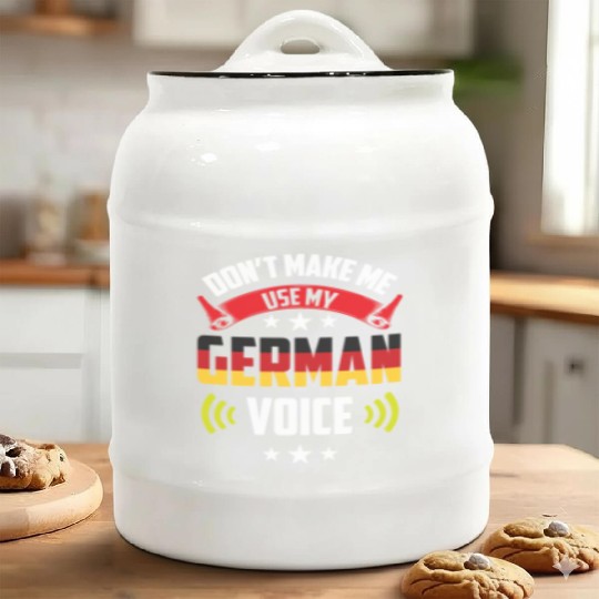Don't Make Me Use My German Voice Germany Teacher Ceramic Cookie Jars