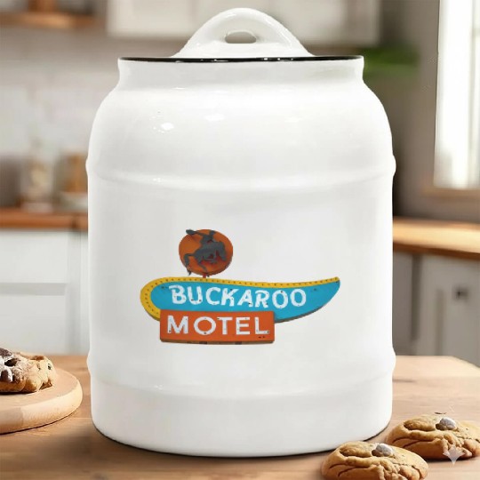 Buckaroo Motel Sign Route 66 Tucumcari New Mexico Ceramic Cookie Jars