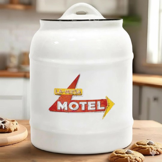 La Mesa Motel Route 66 Santa Rosa New Mexico Ceramic Cookie Jars