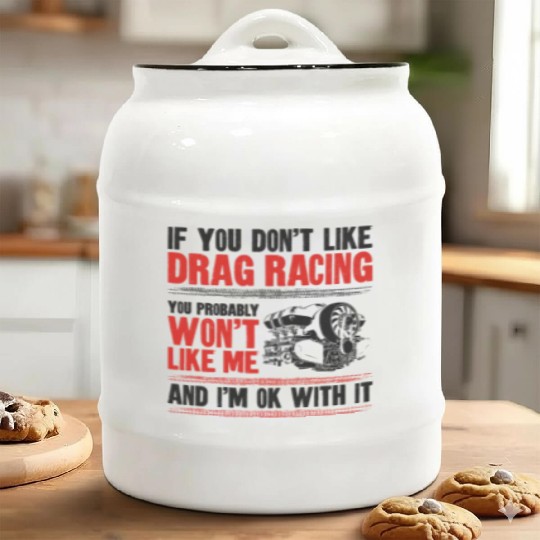 Drag Racing Race Car Vintage If Ceramic Cookie Jars
