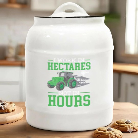 Farm Tractor Farming Life Agriculture Farmer Ceramic Cookie Jars