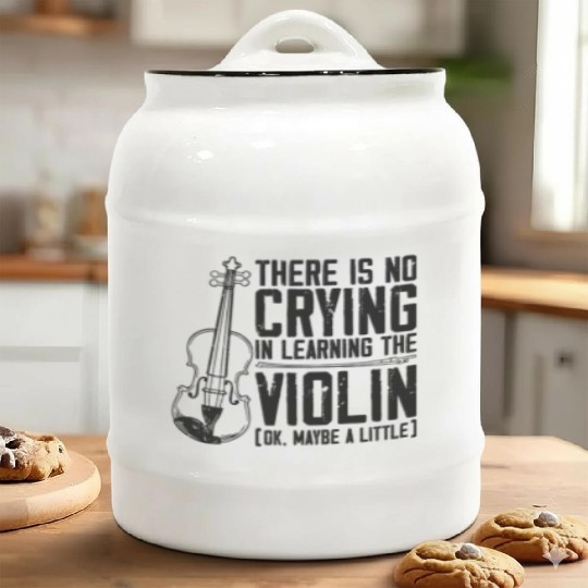 Violin Violinist There Is No Ceramic Cookie Jars