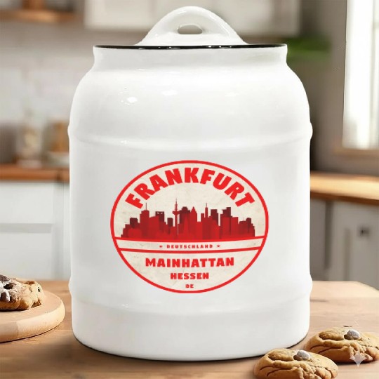 Frankfurt Germany Ceramic Cookie Jars