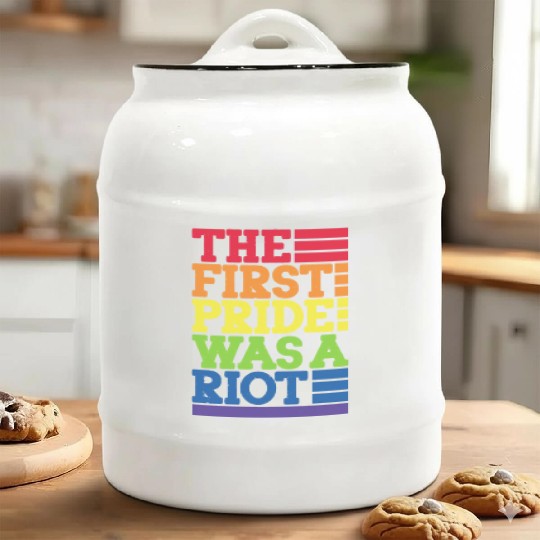 The First Pride Was A Riot, LGBT Rainbow Ceramic Cookie Jars