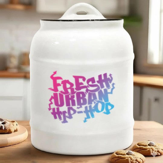 Fresh Urban Hip Hop Music Direction Rap Ceramic Cookie Jars