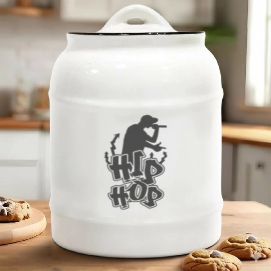 Hip Hop Music Direction Rap Graffiti Urban Ceramic Cookie Jars