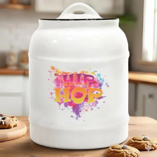 Hip Hop Genre Rap Freestyle Ceramic Cookie Jars