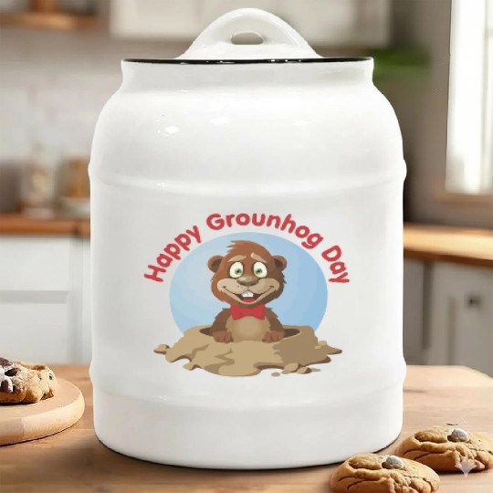 Year of the Rabbit 2023 - Cherry Blos som Ceramic Cookie Jars