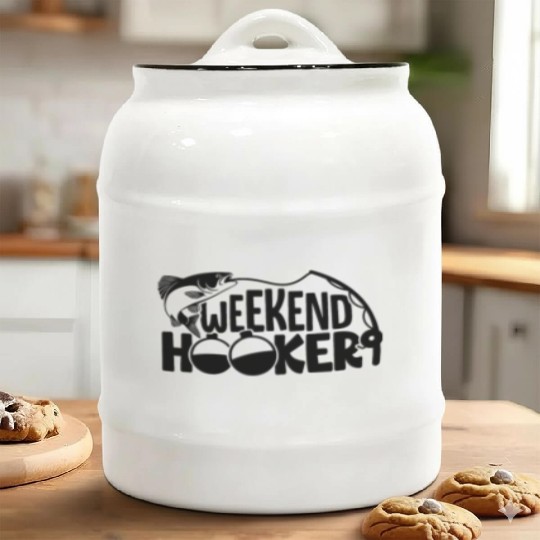 Weekend Hooker Ceramic Cookie Jars Fishing