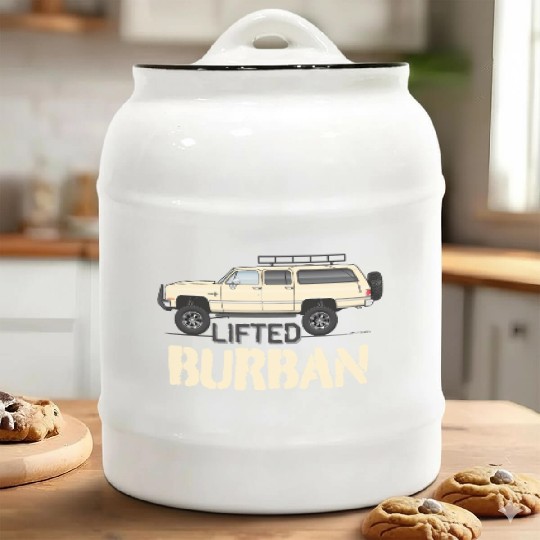 burban Santa Fe Tan Ceramic Cookie Jars