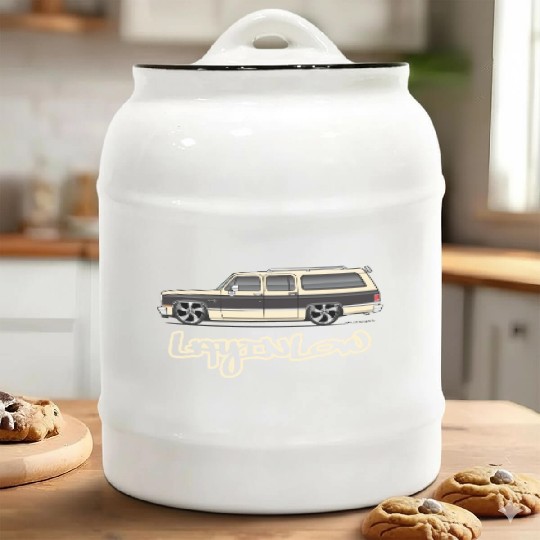 layinlow Santa Fe Tan Ceramic Cookie Jars