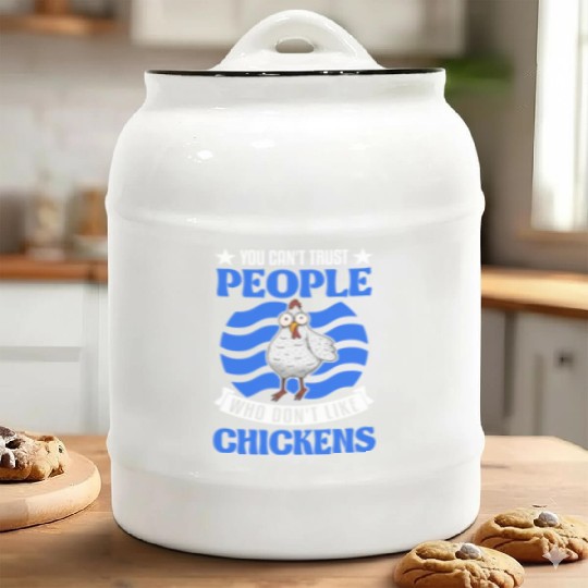 Chickens Chicken Farm Farmer Ceramic Cookie Jars