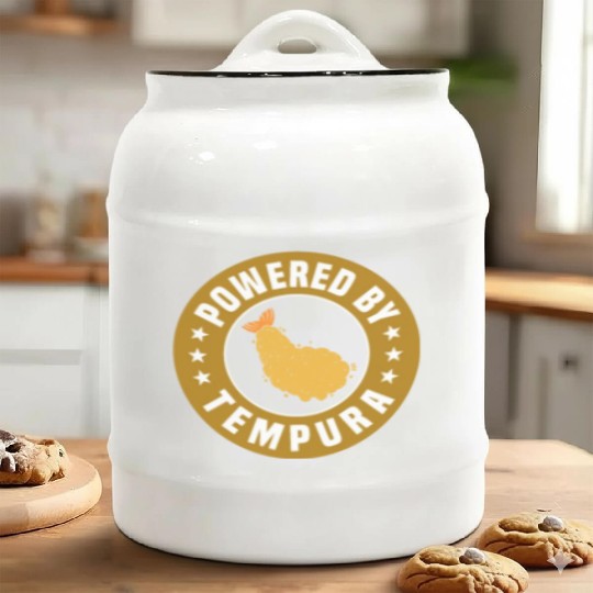 Powered By Tempura Ceramic Cookie Jars