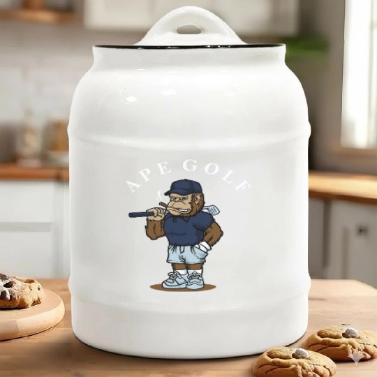 Ape Golf Streetwear Ceramic Cookie Jars
