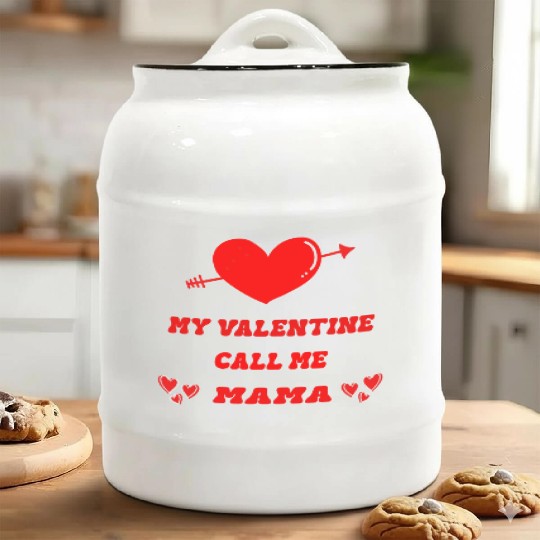 My Valentine calls me Mama Ceramic Cookie Jars
