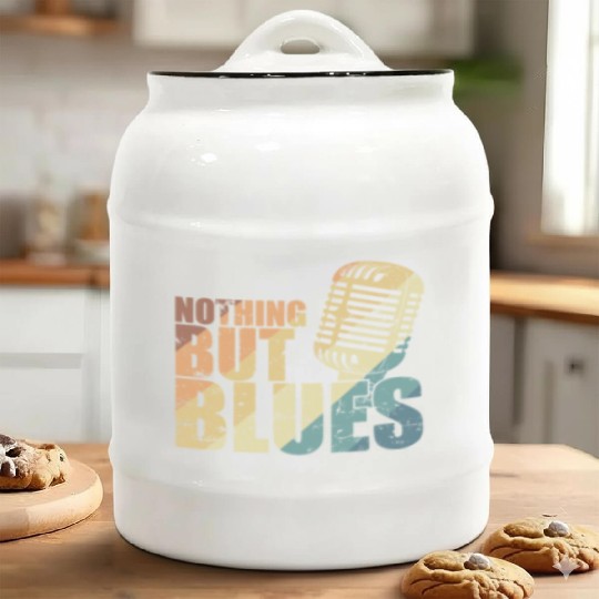 Nothing but Blues Music Trumpet Ceramic Cookie Jars